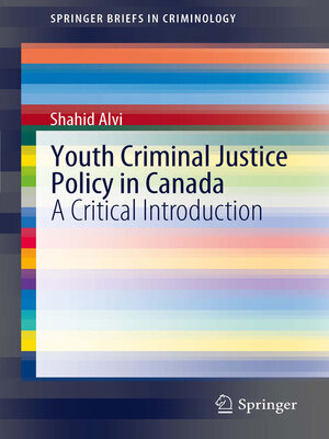 cover image of Youth Criminal Justice Policy in Canada
